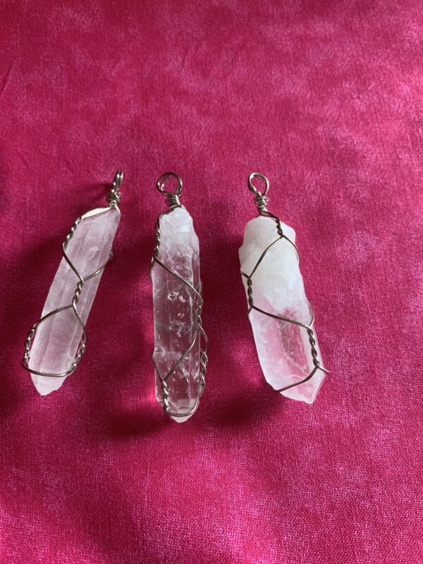 Quartz Pendants with chains